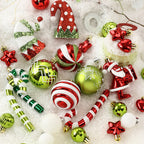 Painted Christmas pendant decorations ready for DIY ornament and gift embellishment projects