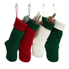 Assorted Christmas stockings showing multiple color combinations available