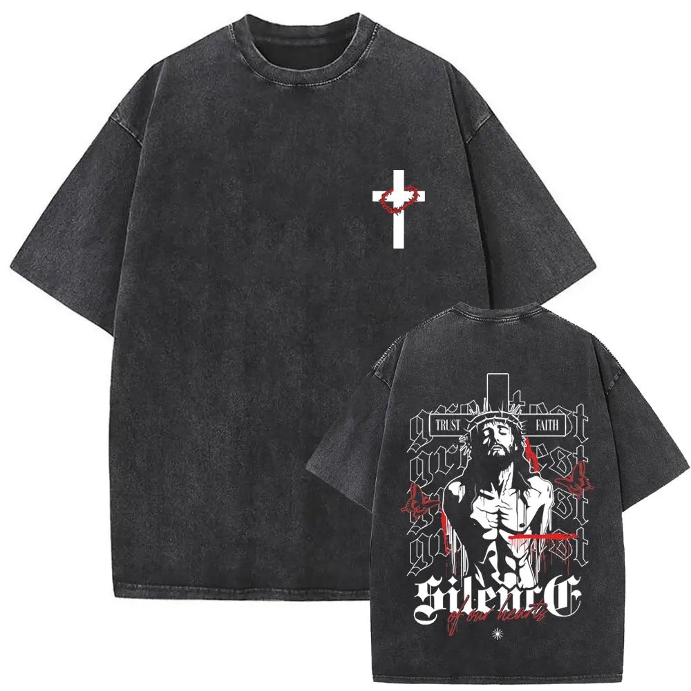 Forgive Them Father Vintage Jesus T-Shirt - Christian Apparel