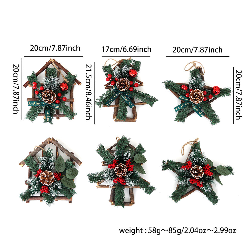 Five-pointed star ornament with ribbon detail on a decorated Christmas tree, faith gift