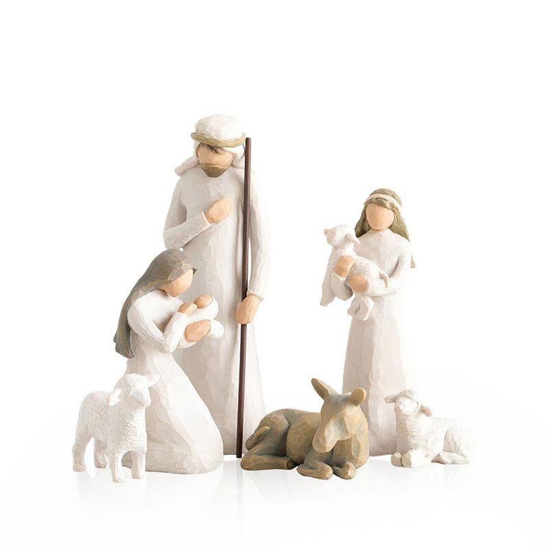 Elegant Jesus resin ornament showcasing faith-inspired craftsmanship