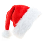 Soft plush Christmas hat perfect for holiday family photos