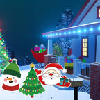 Santa Claus yard decoration for Christmas season