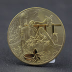 Set of Jesus Christ commemorative coins - religious gift for home display