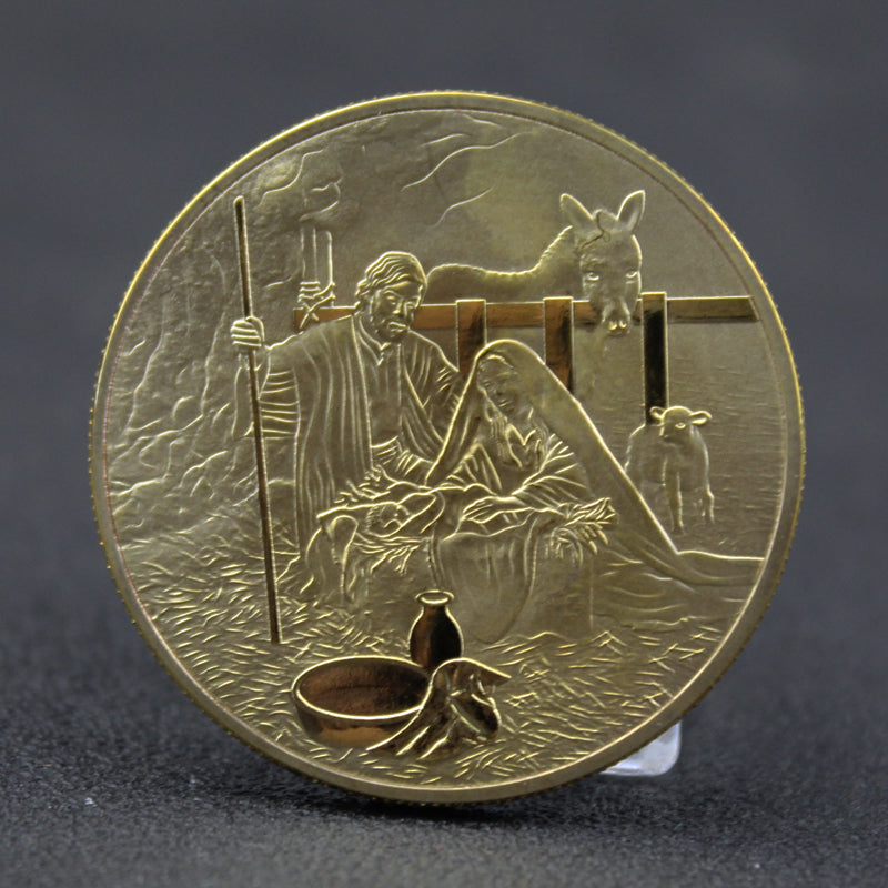 Set of Jesus Christ commemorative coins - religious gift for home display