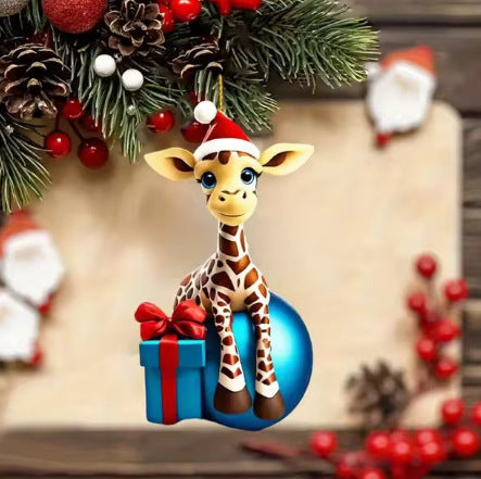 Seasonal Christmas tree hanging ornament bringing warmth to holiday displays