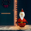 Red LED Santa Claus decoration standing 120 cm tall in festive holiday setting