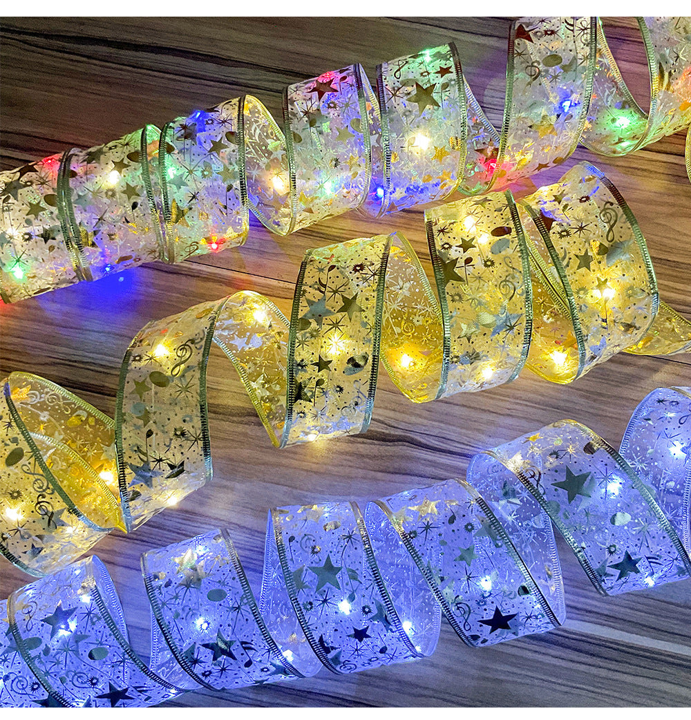 Glowing Silk Christmas Light String Secondary image
