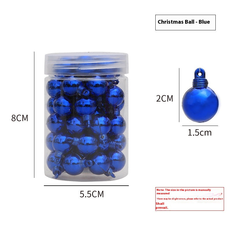 Glossy hanging ball ornaments ready for Christmas tree display