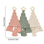 DIY macrame Christmas tree decoration kit with packaging