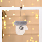 Wooden Christmas ornament pendant displayed as a meaningful seasonal accent in a warm setting