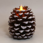 European style pinecone candle in elegant Christmas d?cor arrangement, Pinecone Christmas Candle, elegance
